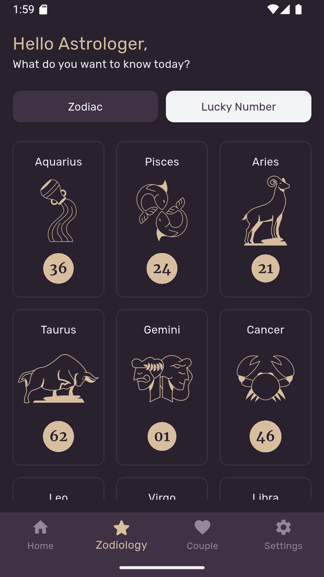 Zodiology Screenshot
